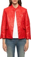 Zadig & Voltaire Veryn Cuir Crinkled Leather Jacket