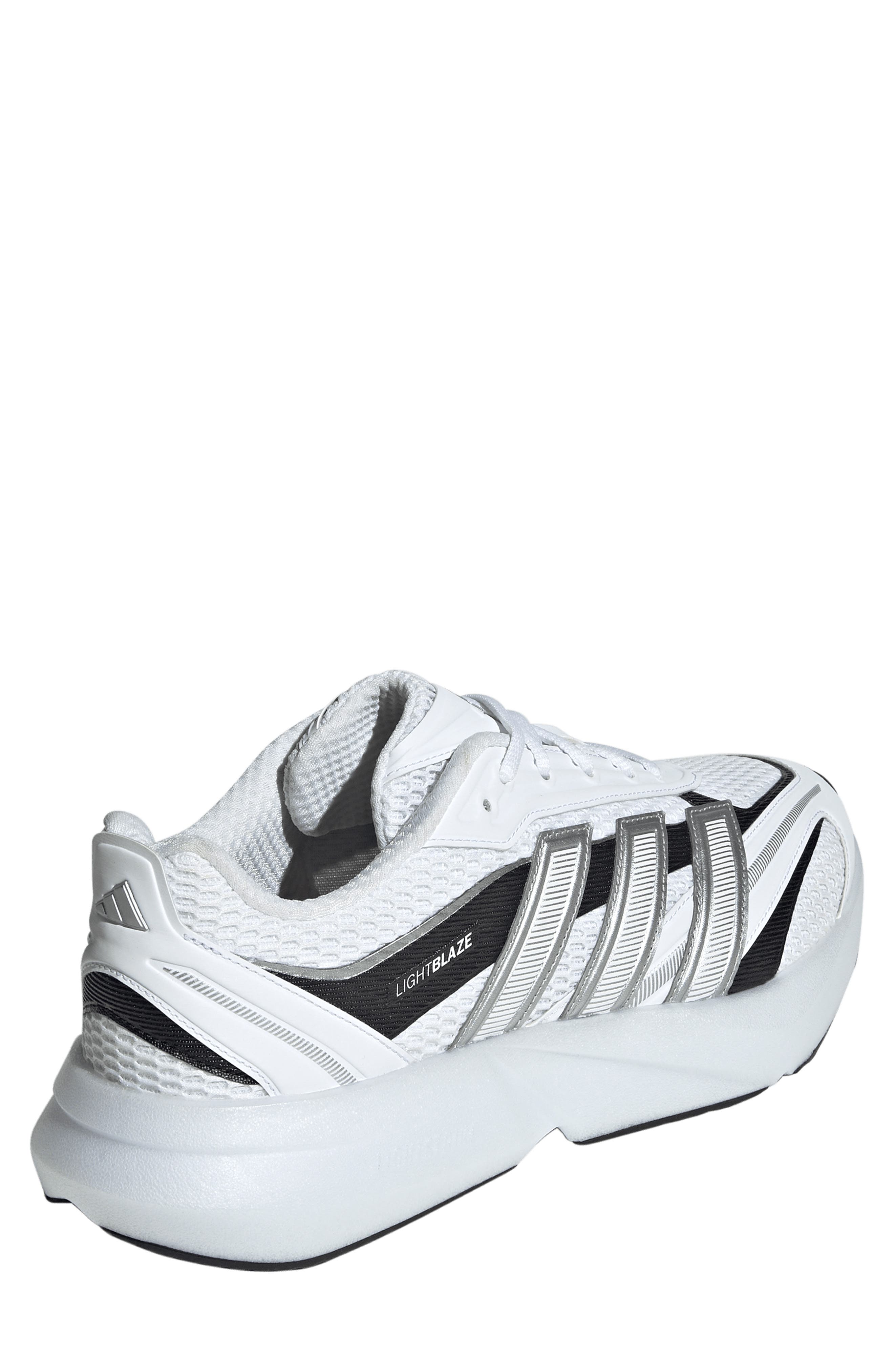 adidas Lightblaze Glow Sneaker, Alternate, color, White/ Matte Silver/ Black
