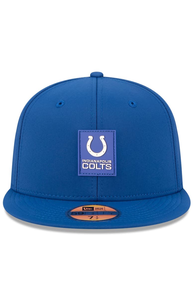 New Era Men's New Era Royal Indianapolis Colts 2025 Sideline  59FIFTY Fitted Hat, Alternate, color, Royal