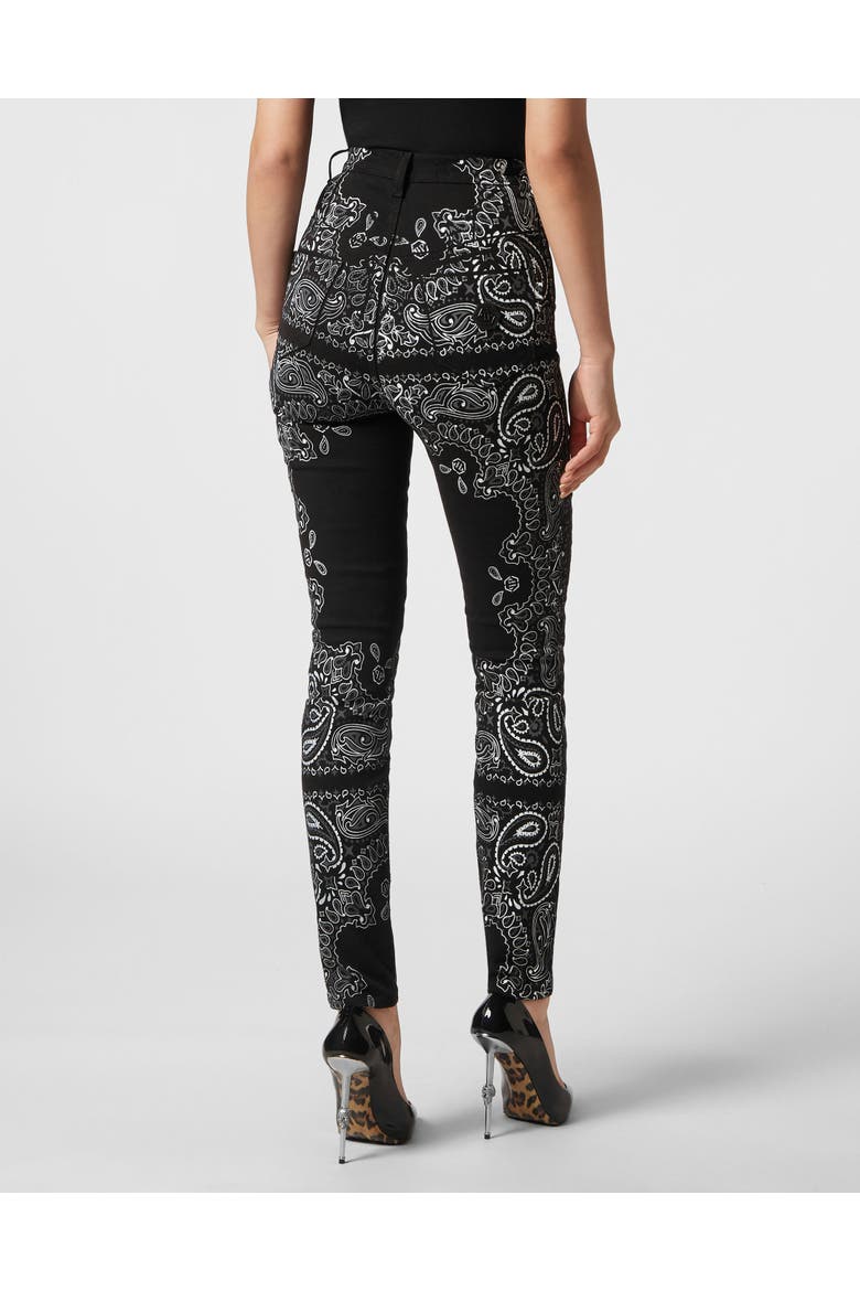 Super High Waist Jegging Paisley Women, Alternate, color, black