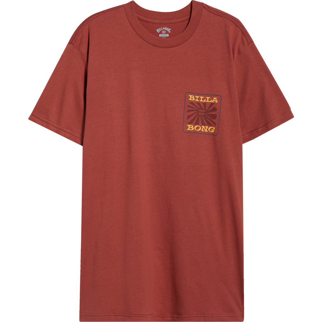 Billabong Sunrays Premium Graphic T-shirt In Red