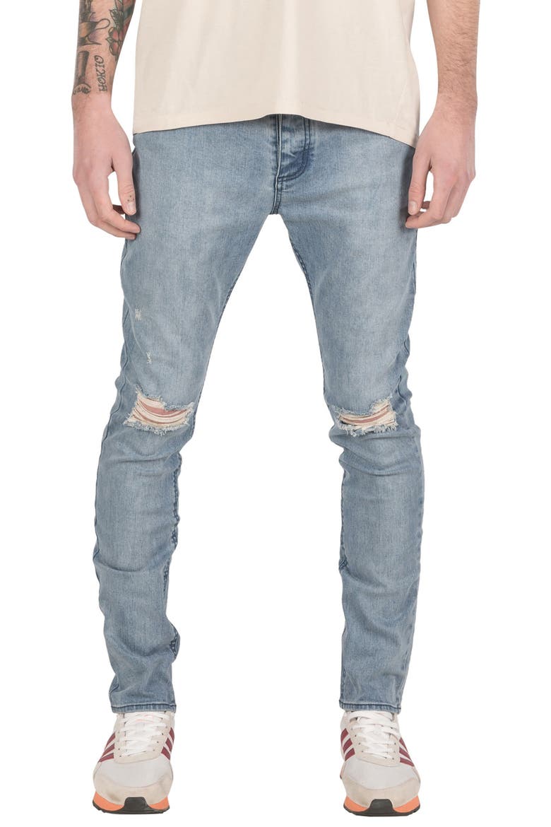 Joe Blow Destroyed Denim Jeans, Main, color, MINERAL BLUE