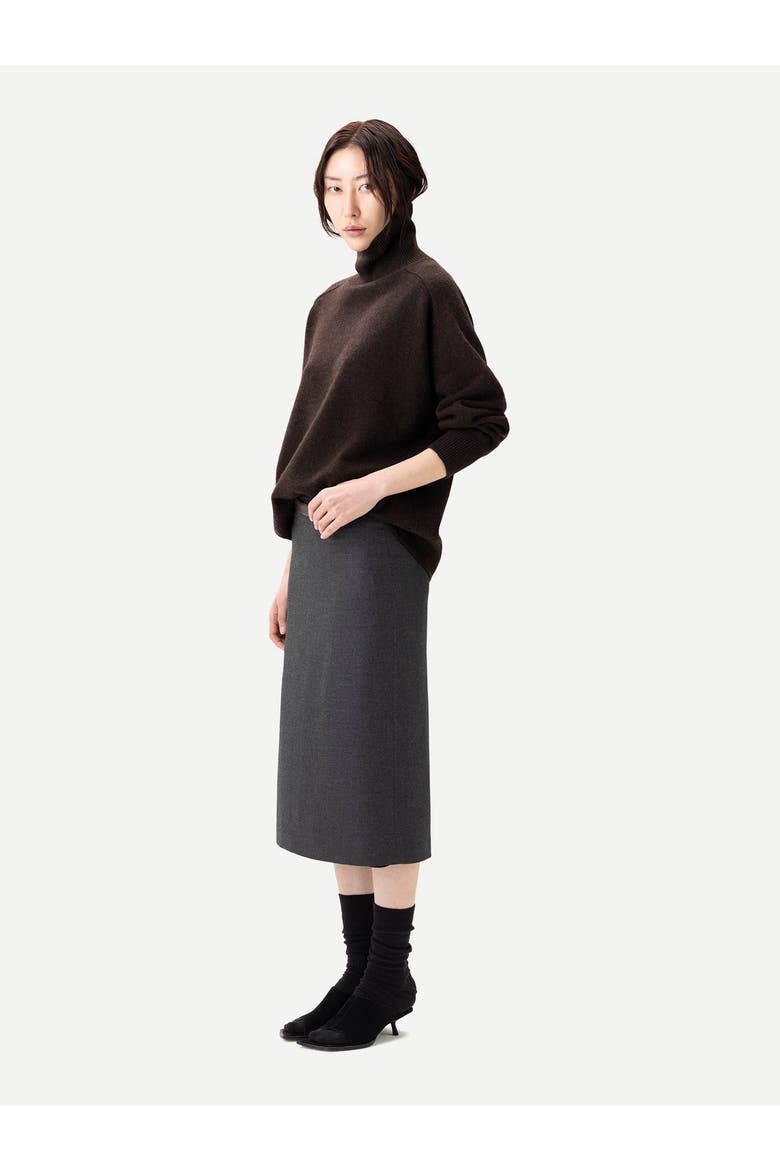 Unisex High-Neck Cashmere Sweater, Alternate, color, mole