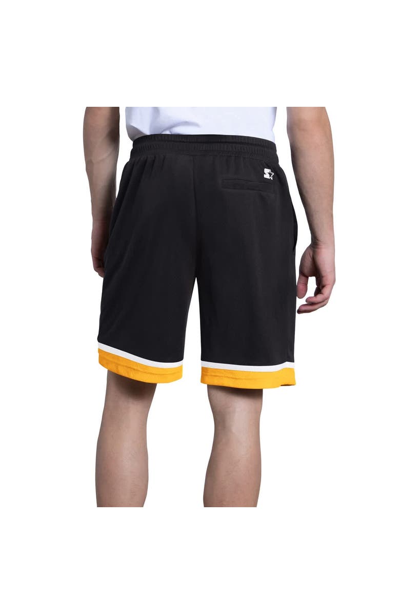 STARTER Men's Starter  Black Pittsburgh Steelers Power Play Mesh Shorts, Alternate, color, Black