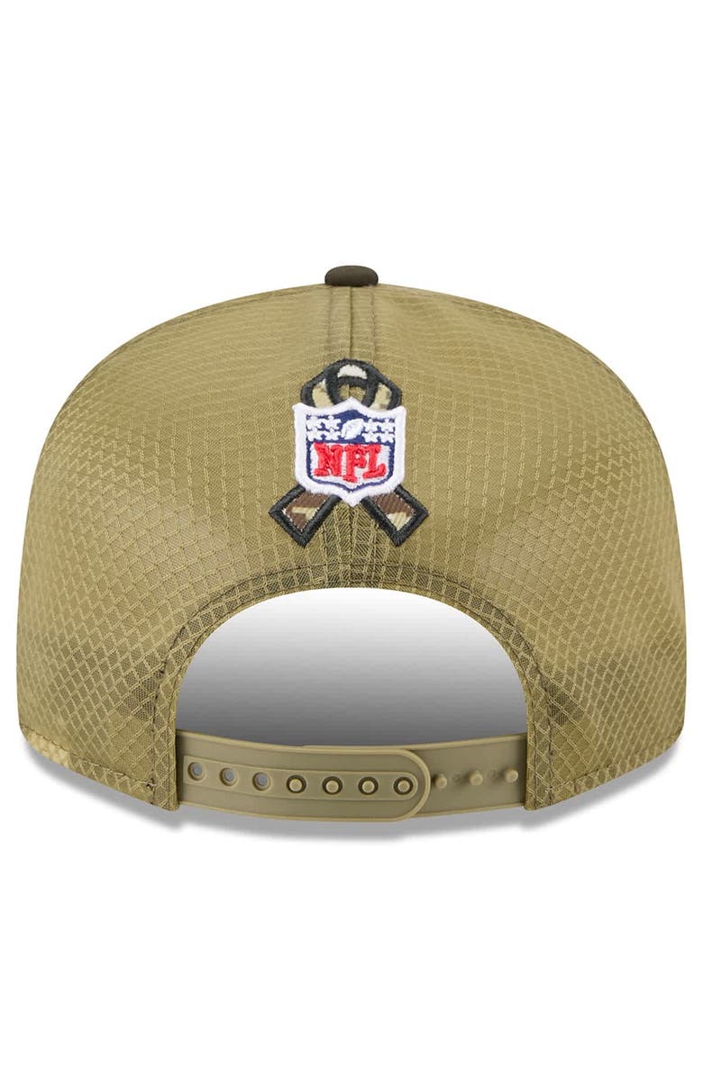 New Era Men's New Era Dark Green New Orleans Saints 2025 Salute to Service Split Panel 9FIFTY Snapback Hat, Alternate, color, Dark Green