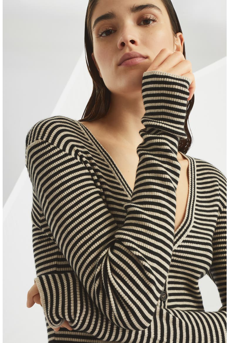 Lightweight cardigan, Alternate, color, Black