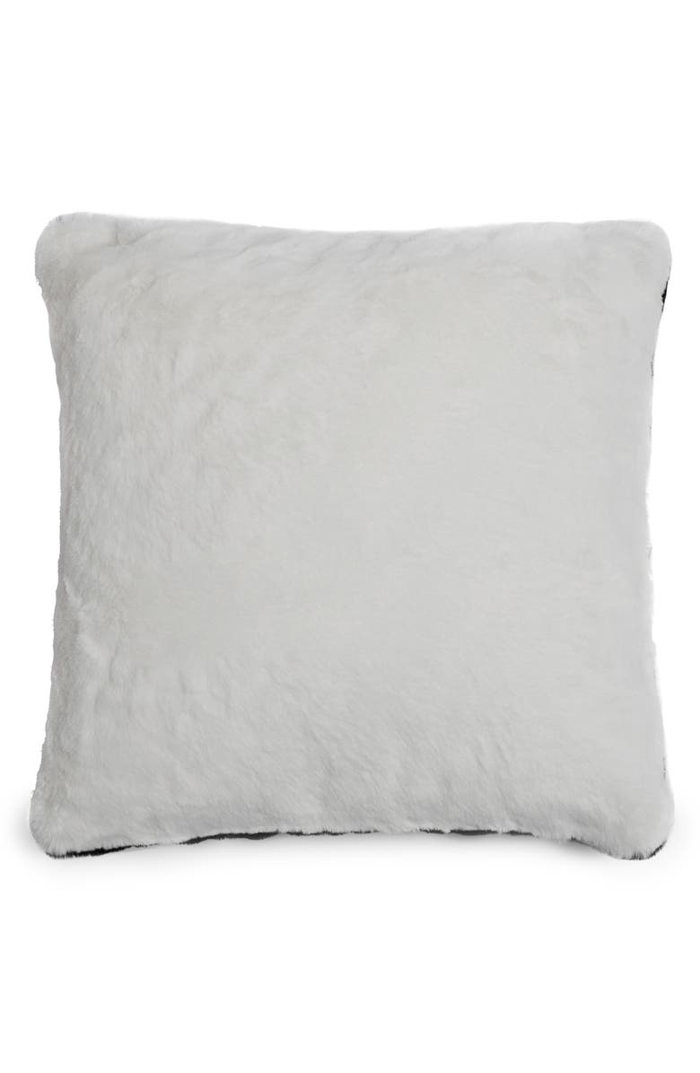 Apparis Tim Two-Tone Faux Fur Accent Pillow Cover, Alternate, color, 