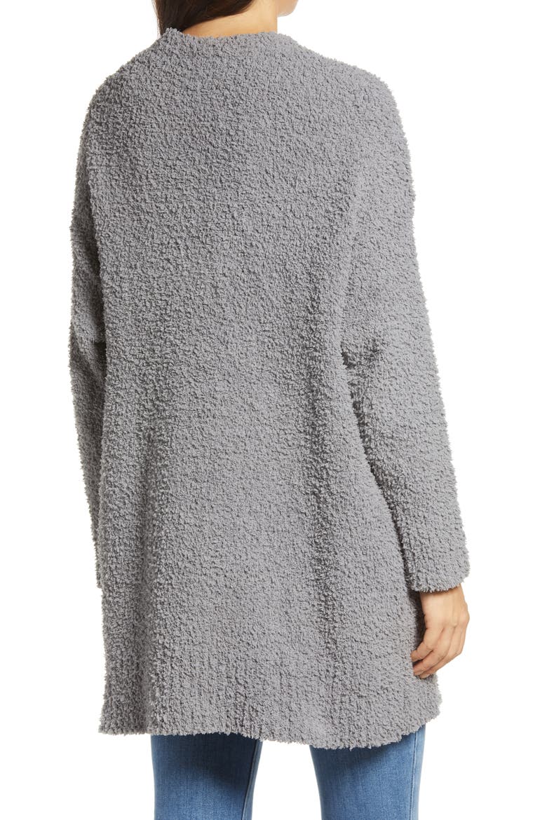 Island Soft Lounge Cardigan, Alternate, color, FOG GREY HEATHER