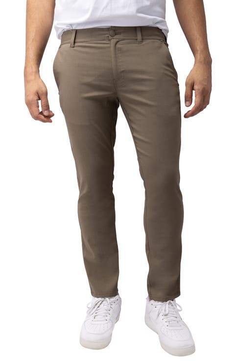 Hidden Zip Pocket Twill Trousers