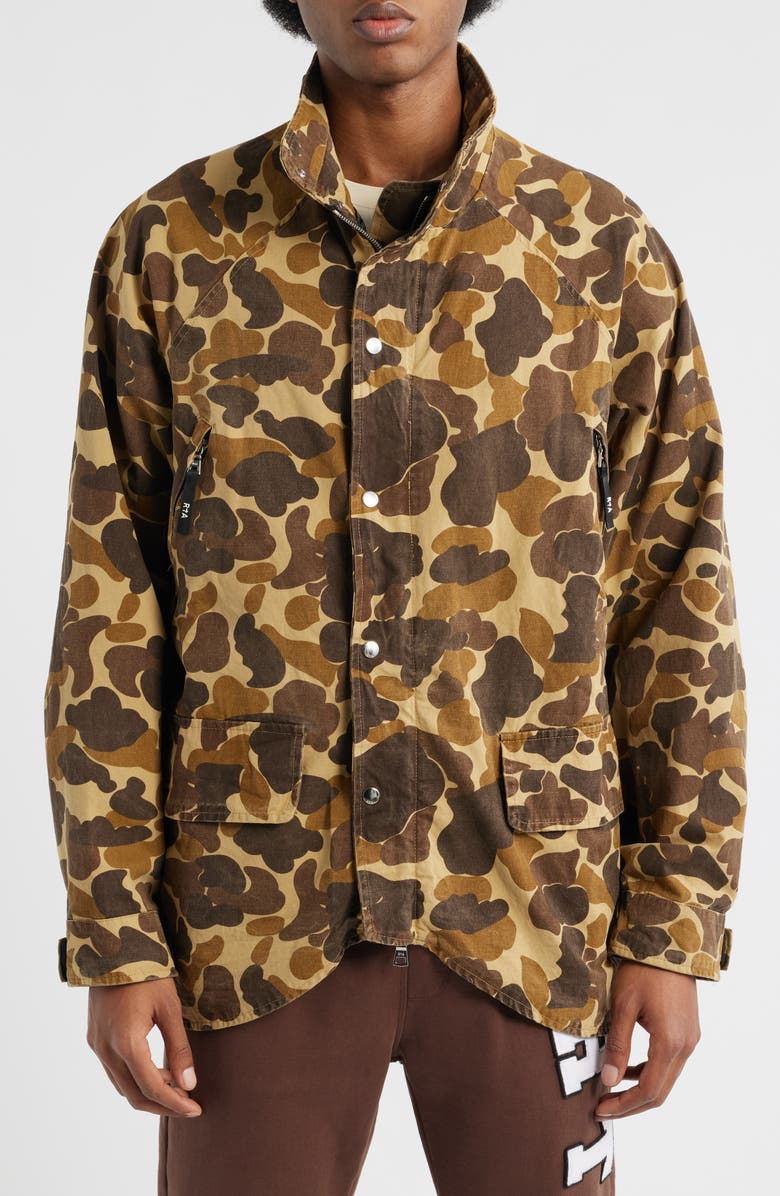 RtA Lorenzo Oversize Military Camo Jacket, Alternate, color, Military Brown Camo