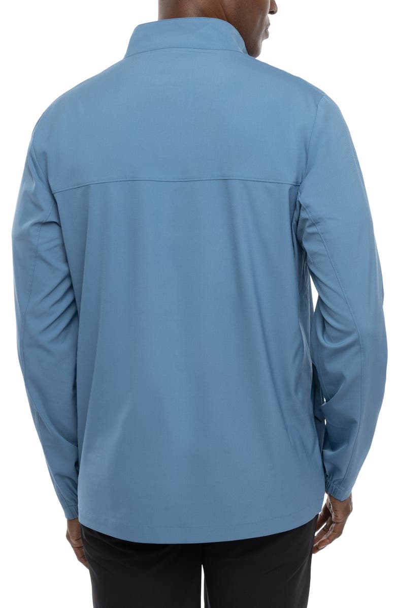 TravisMathew Wanderlust Quarter Zip Pullover, Alternate, color, Copen Blue
