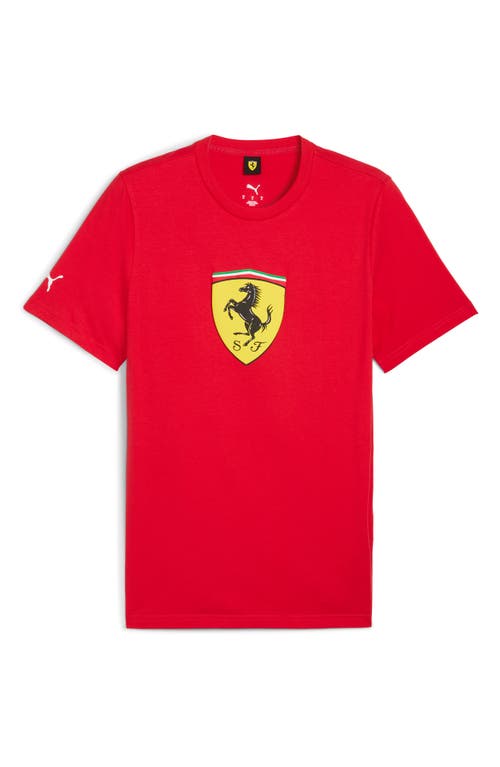 Puma X Ferrari Sportswear Shield Graphic T-shirt In Red