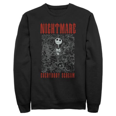 Mens The Nightmare Before Christmas Nightmare Everybody Scream Sweatshirt