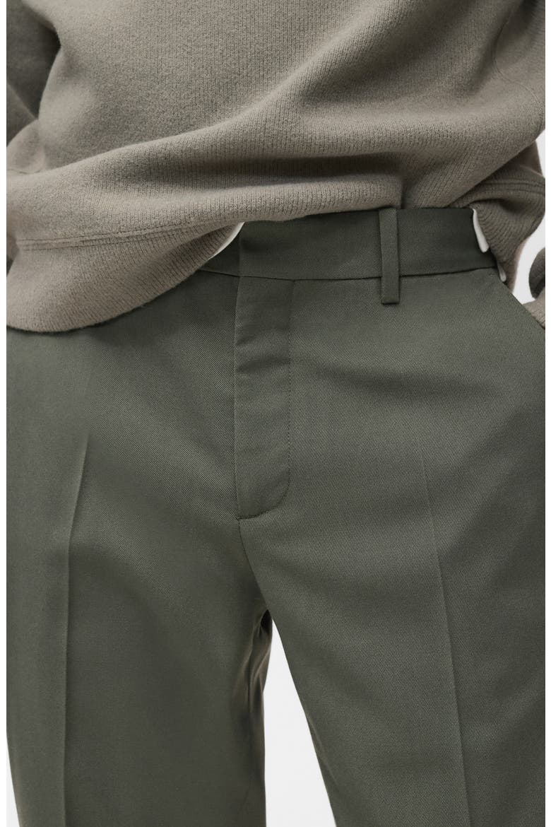 Regular Fit Pleated Pants, Alternate, color, DARK GREEN