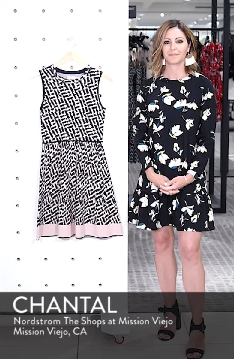 Fit & Flare Sweater Dress, sales video thumbnail