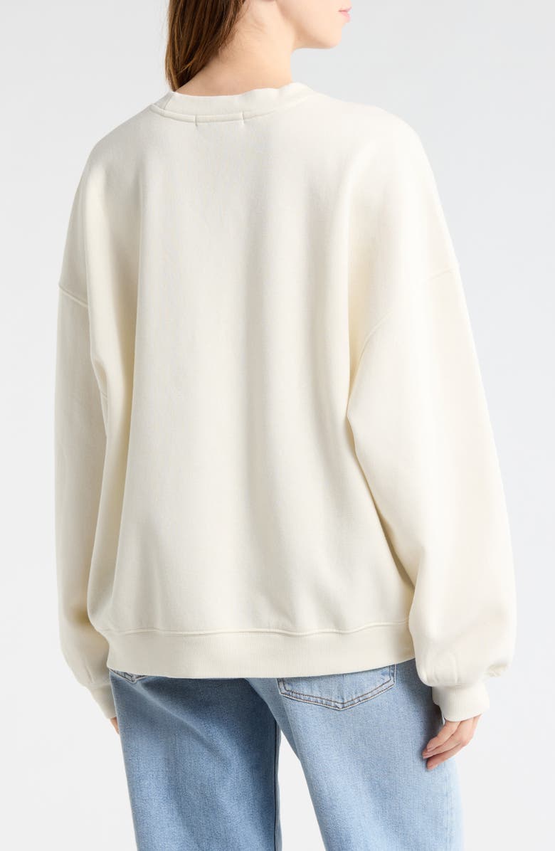 Vinyl Icons Boston Terrier Fleece Sweatshirt, Alternate, color, Marshmallow