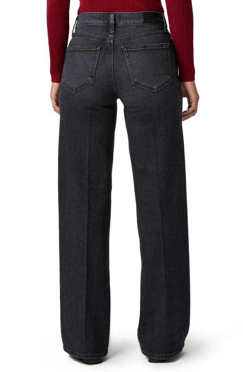 PAIGE Tatum Wide Leg Jeans, Alternate, color, Ink Black