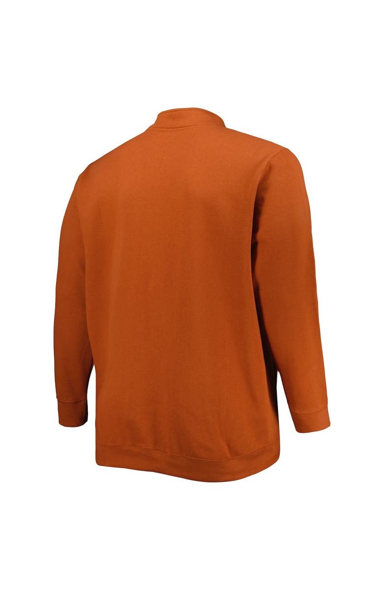 COLOSSEUM Men's Colosseum Texas Orange Texas Longhorns Big & Tall Tortugas Logo Quarter-Zip Sweatshirt, Alternate, color, 