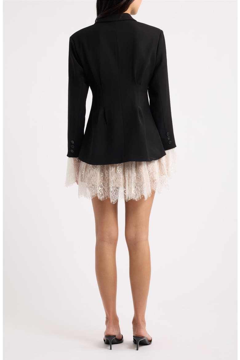 Valletta Blazer Minidress, Alternate, color, BLACK