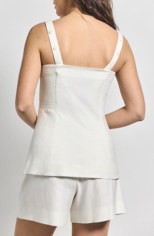Derek Lam 10 Crosby Nova Vest In Blanc De Blanc