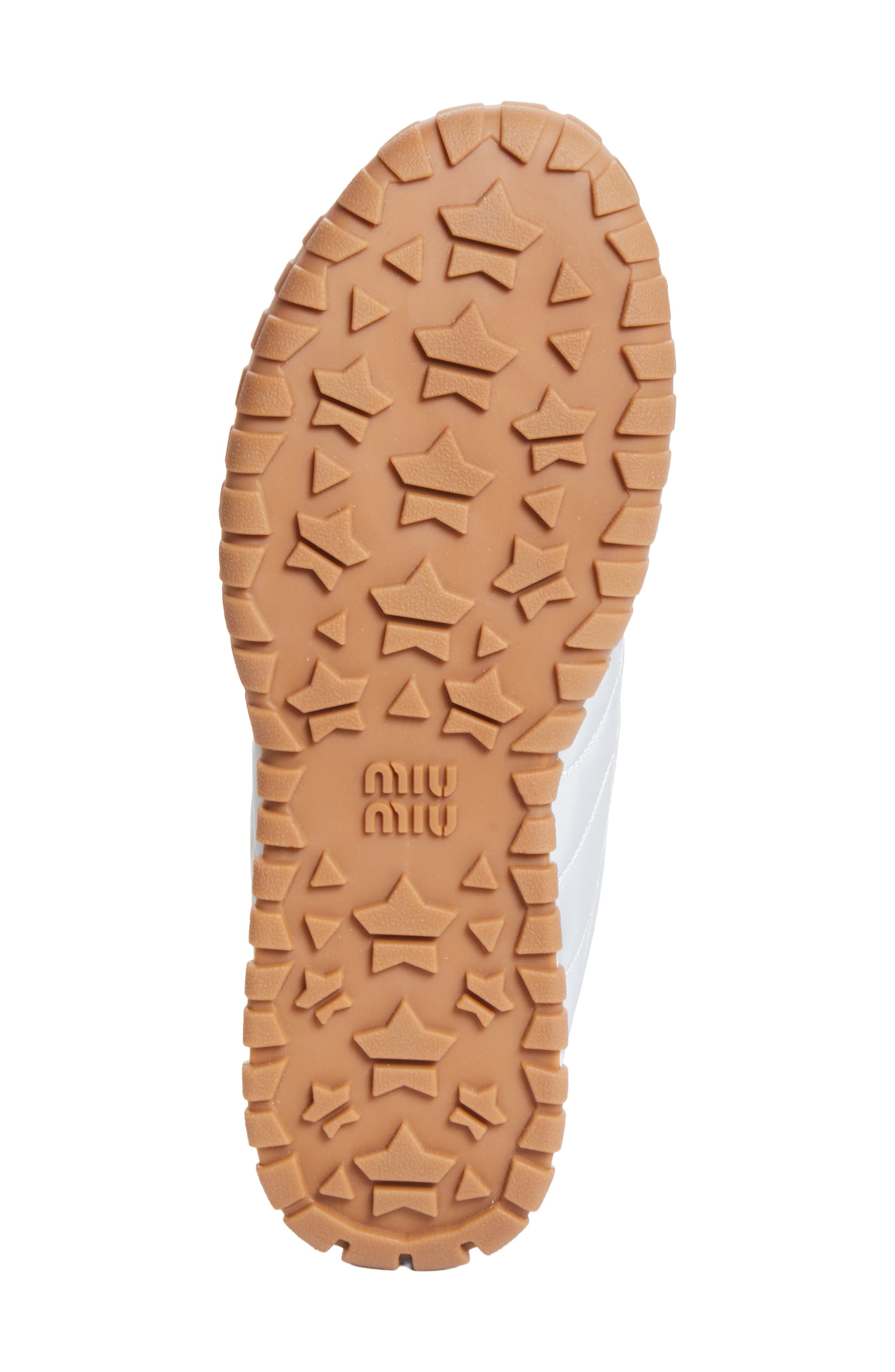 Miu Miu Tyre Quilted Sport Sneaker, Alternate, color, 
