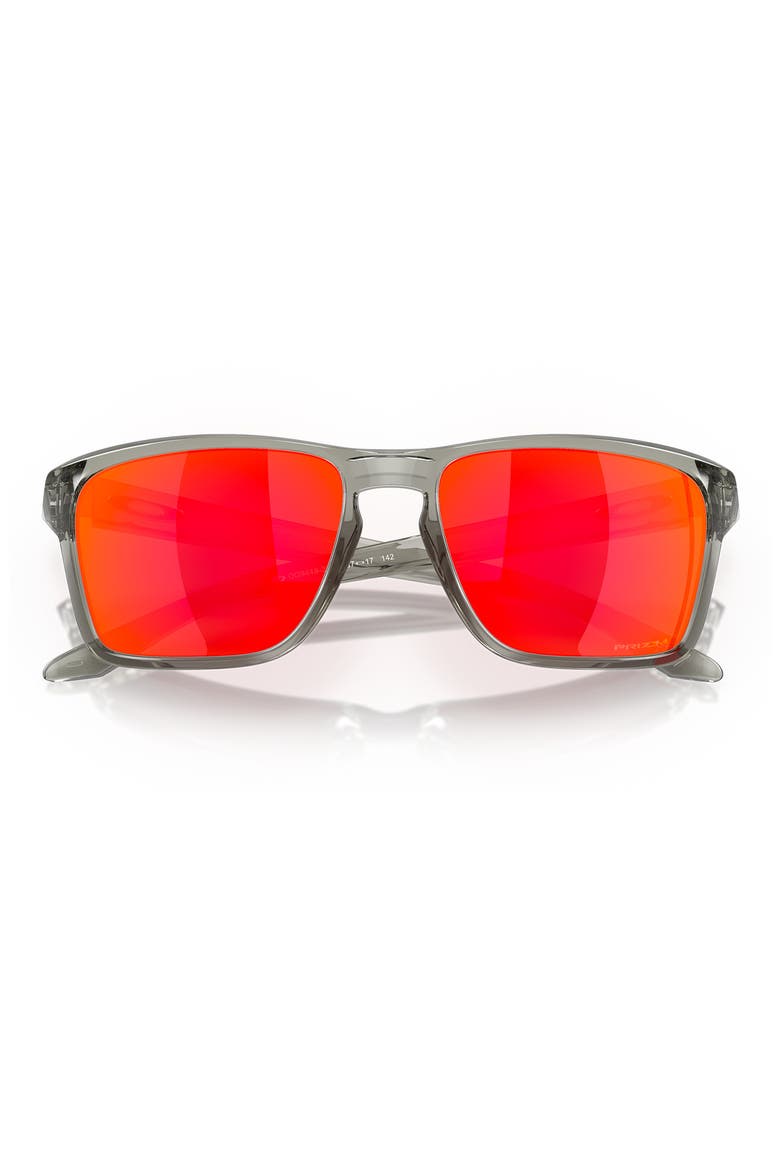 Sylas 57mm Prizm™ Rectangular Sunglasses, Alternate, color, GREY METAL
