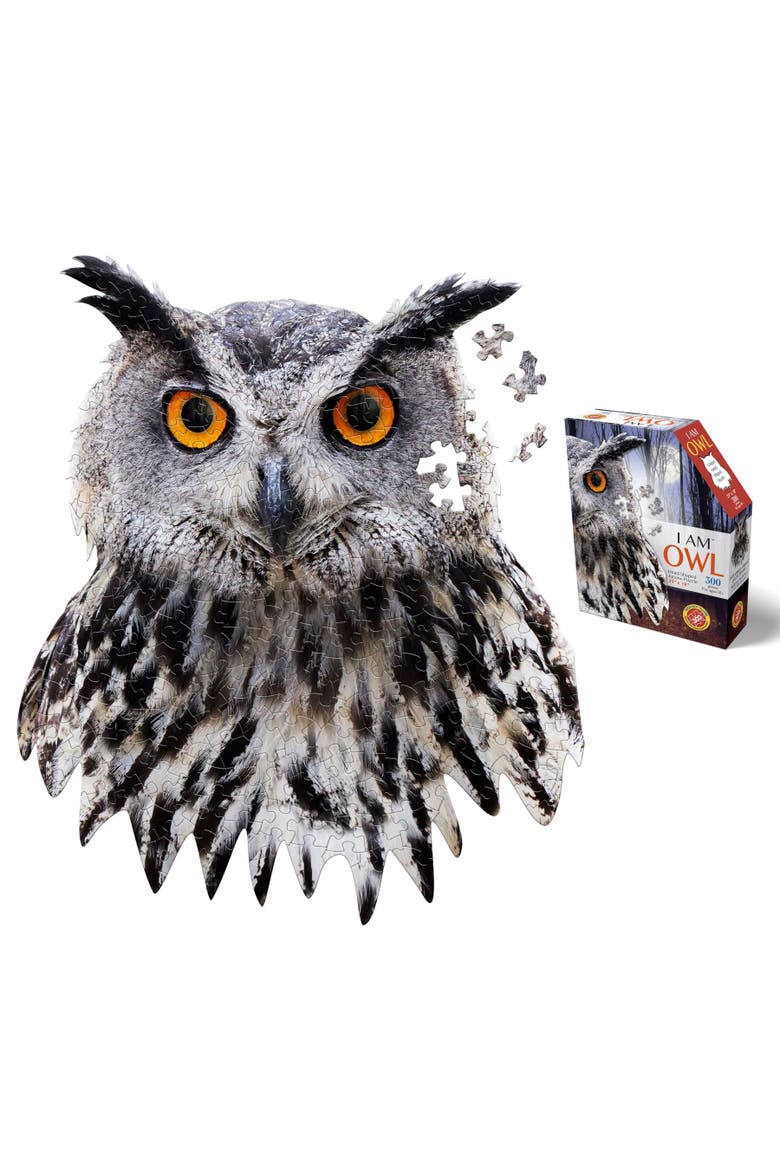 I Am Owl 300 Pieces Animal Shaped Jigsaw Puzzle, Alternate, color, Multicolored