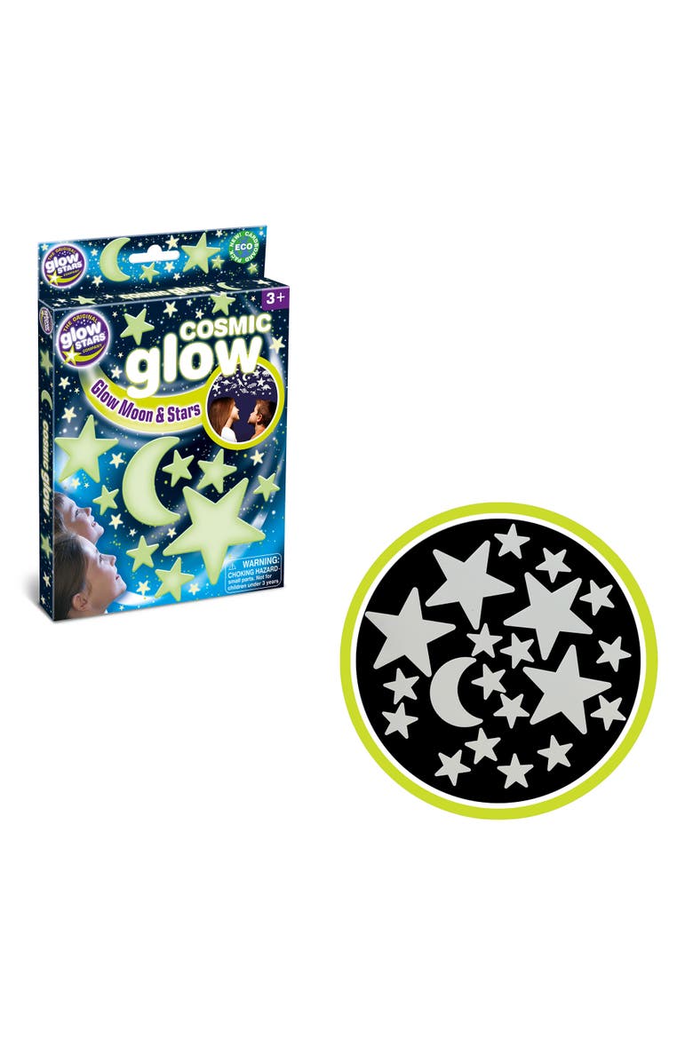 The Original Glowstars Company The Original Glowstars Cosmic Glow Moon & Stars Selfadhesive Pads, Alternate, color, Multicolored