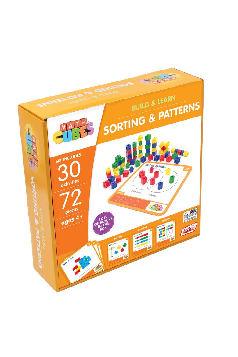 30 Mathcubes Sorting and Patterns Activity Set, Ages 4+, Alternate, color, Multicolored