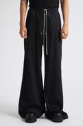 Rick Owens Bela Wide Leg Wool Pants