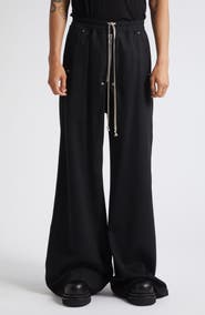Rick Owens Bela Wide Leg Wool Pants