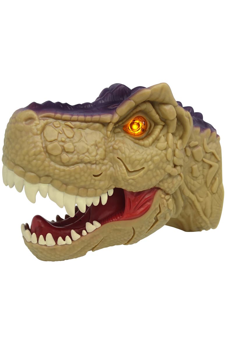 Mighty Megasaur, Megahunter T-Rex Hand Puppet, Brown, Kids 3+, Alternate, color, Multicolored