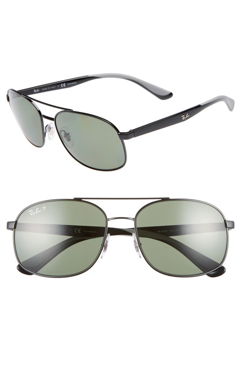 Ray-Ban 58mm Navigator Sunglasses, Main, color,