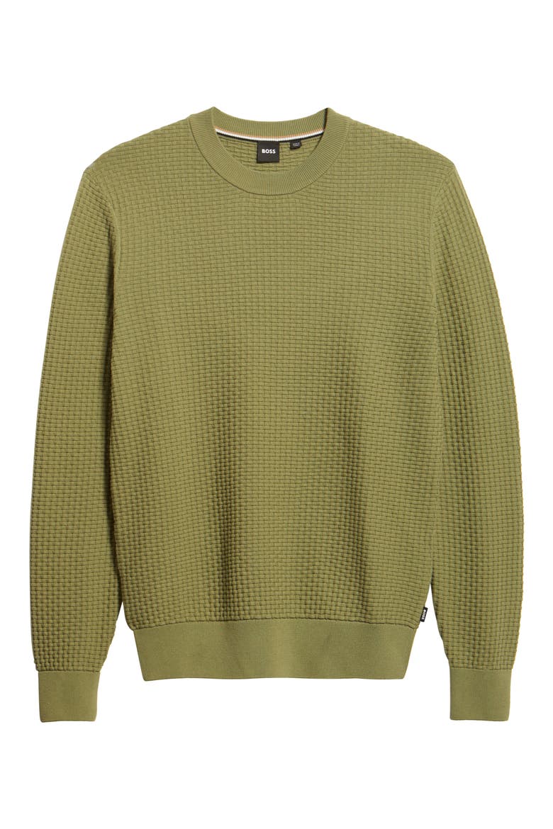 Imberto Textured Sweater, Alternate, color, MEDIUM GREEN