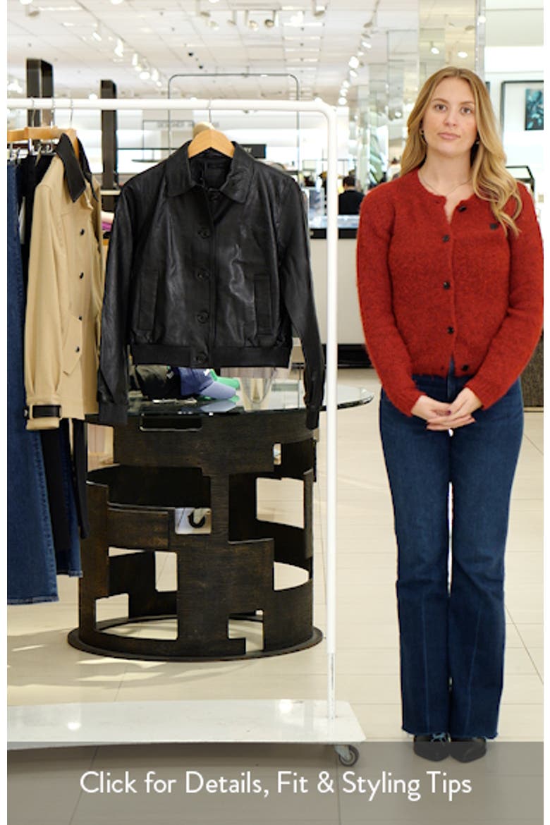 Selection Leather Bomber Jacket video