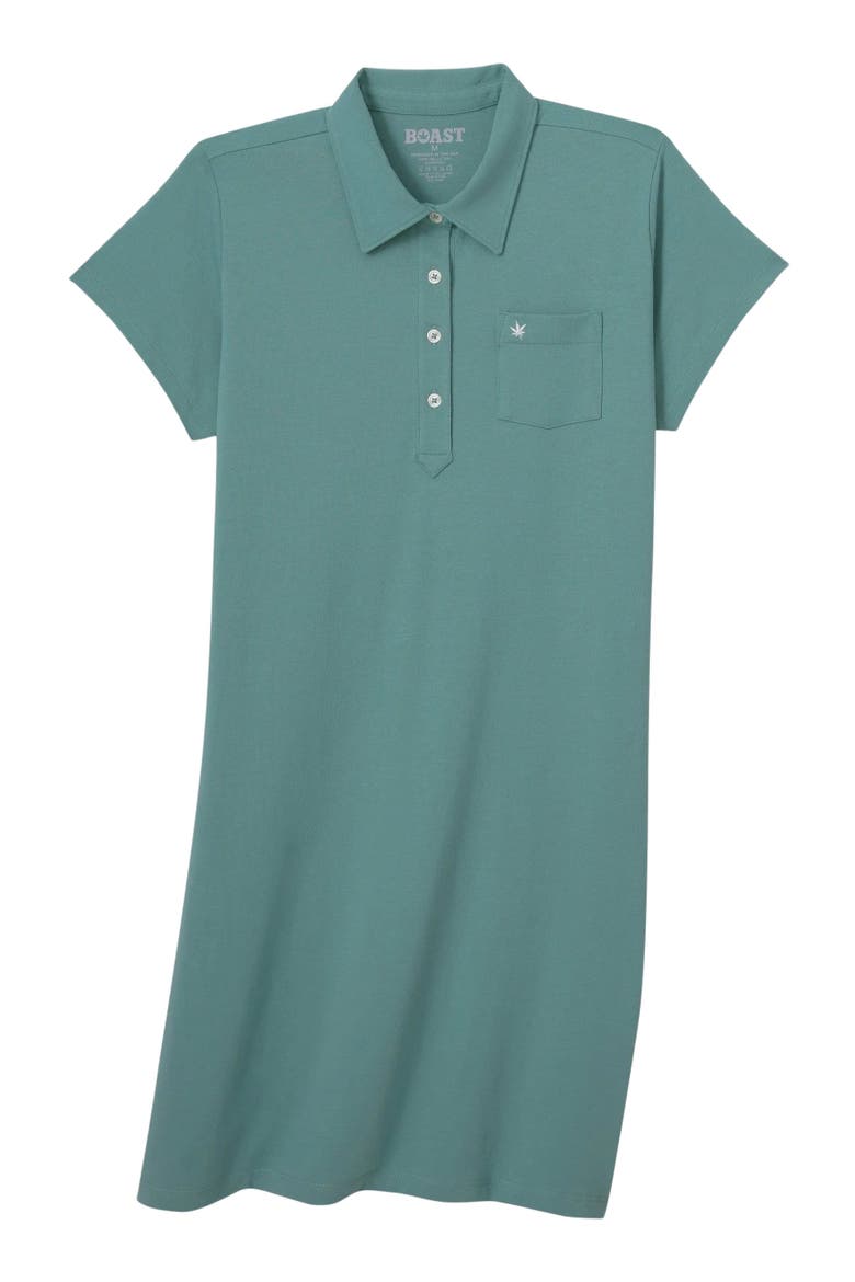 Club Polo Dress, Main, color, Seafoam