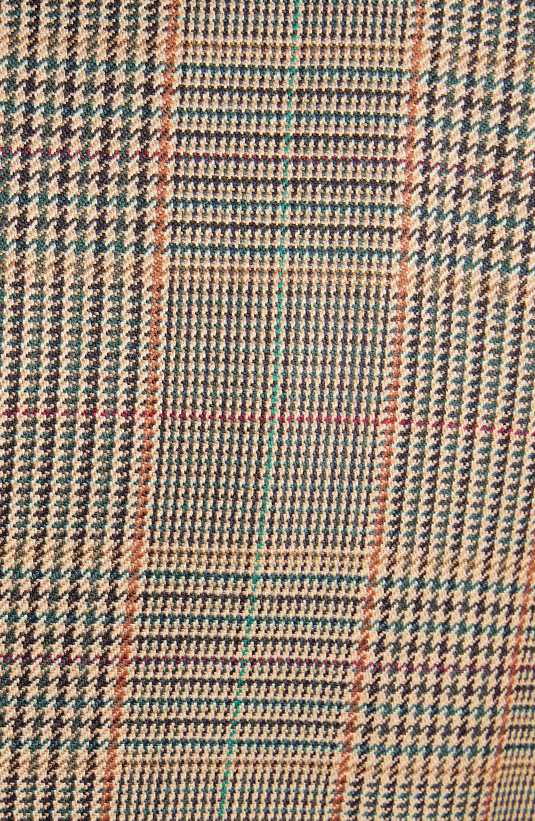 McQueen Country Glen Plaid Single Breasted Wool Blazer, Alternate, color, Off White Multi