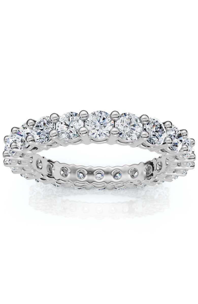 Bliss Diamond Round Cut Lab Grown Diamond 14K Gold Eternity Band Ring, Alternate, color,
