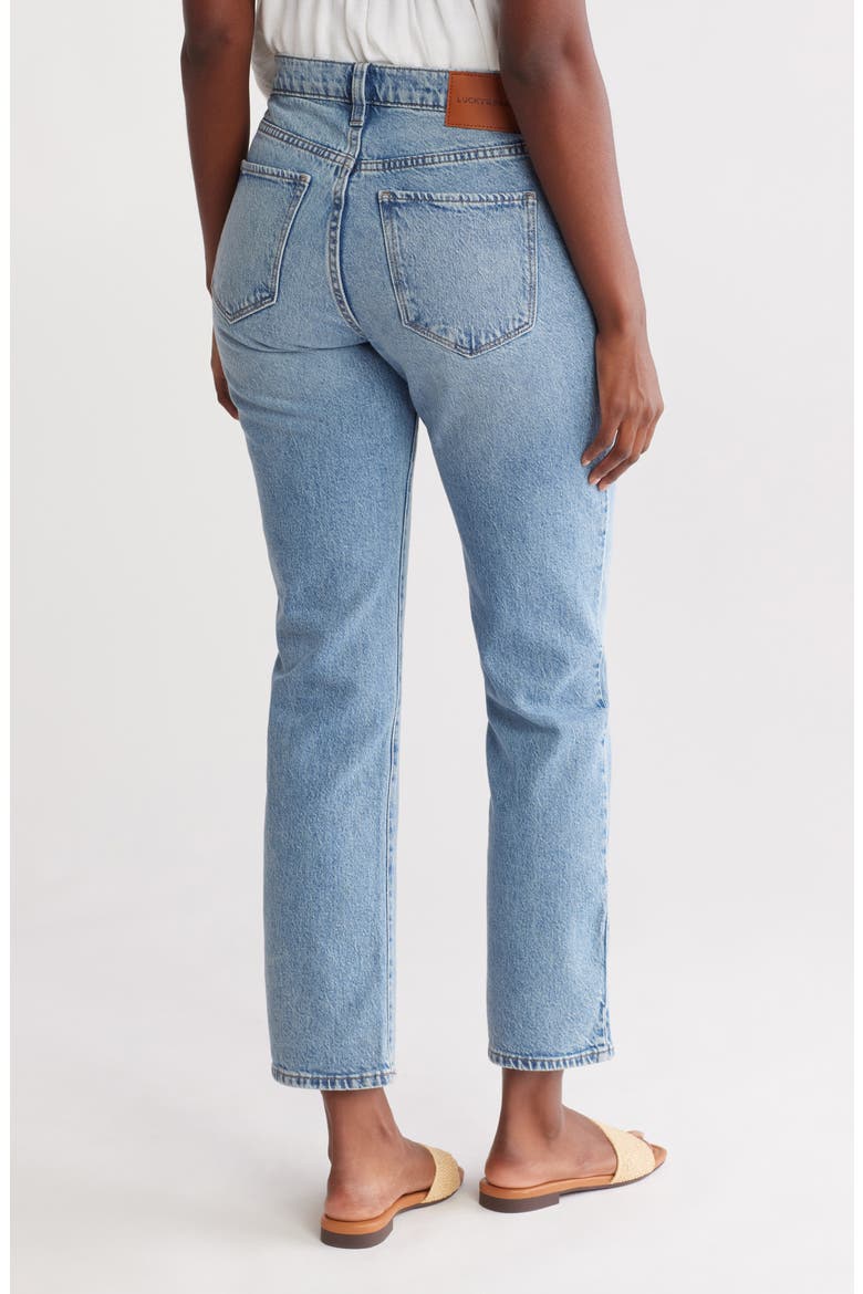 Zoe High Waist Straight Leg Jeans, Alternate, color, D018 - TELL ME WHY