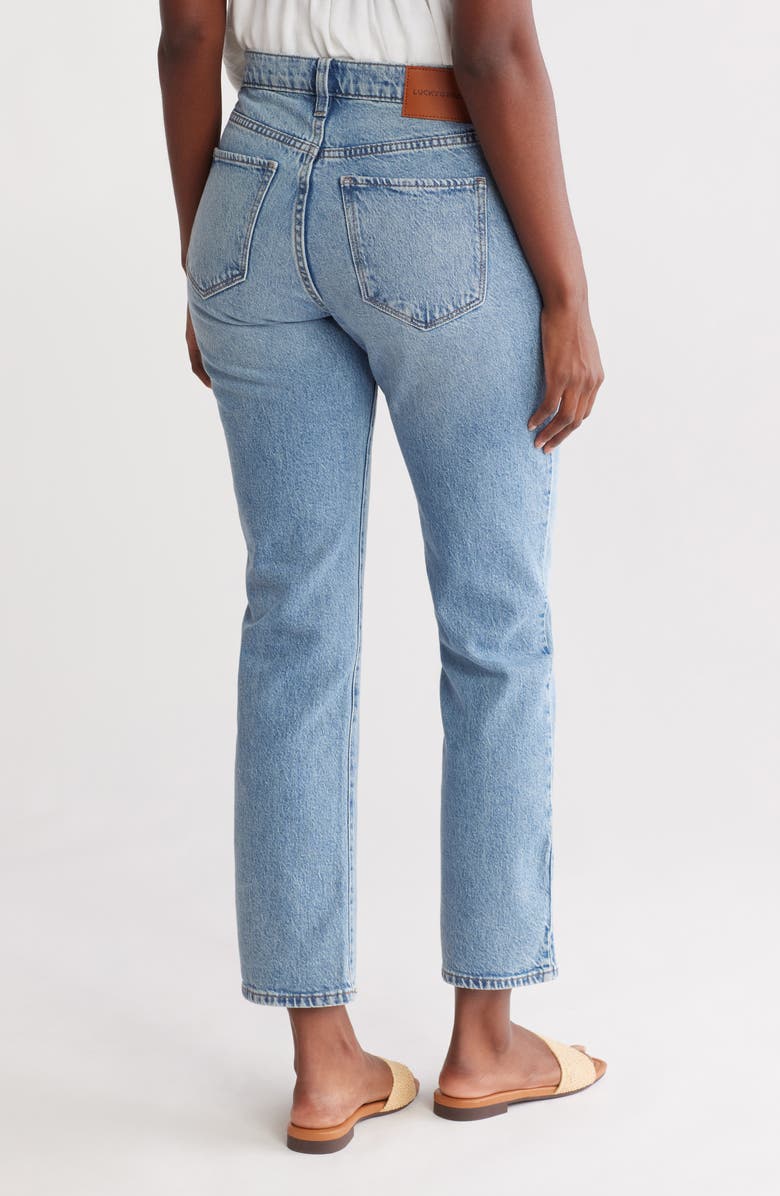 Lucky Brand Zoe High Waist Straight Leg Jeans, Alternate, color, D018 - Tell Me Why
