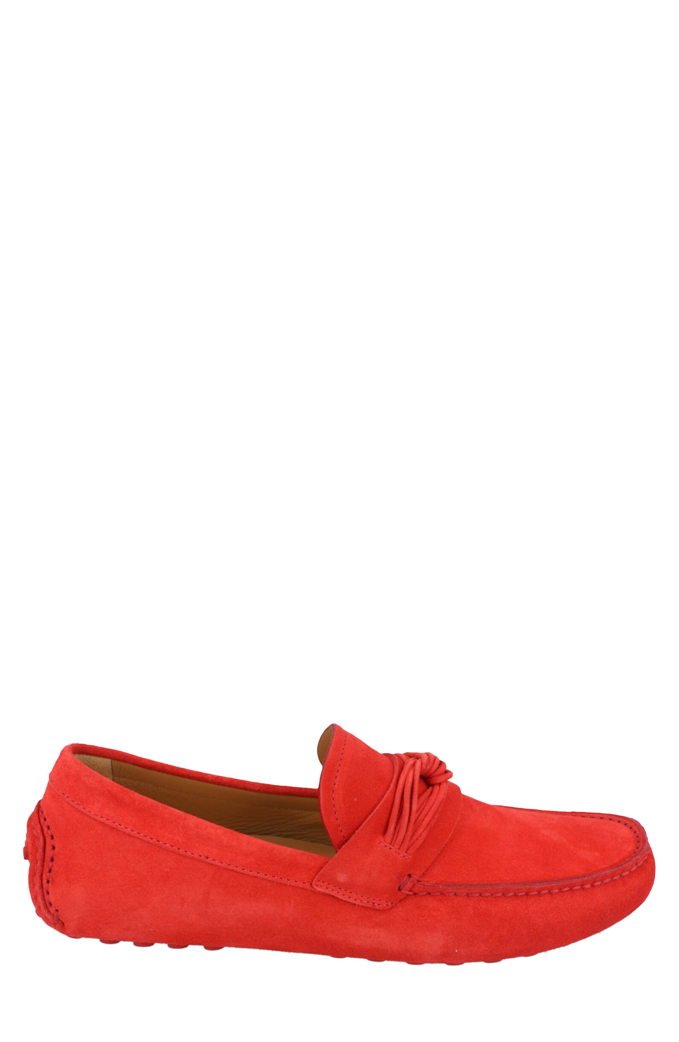 FERRAGAMO Forbes Driving Loafer, Alternate, color, Red