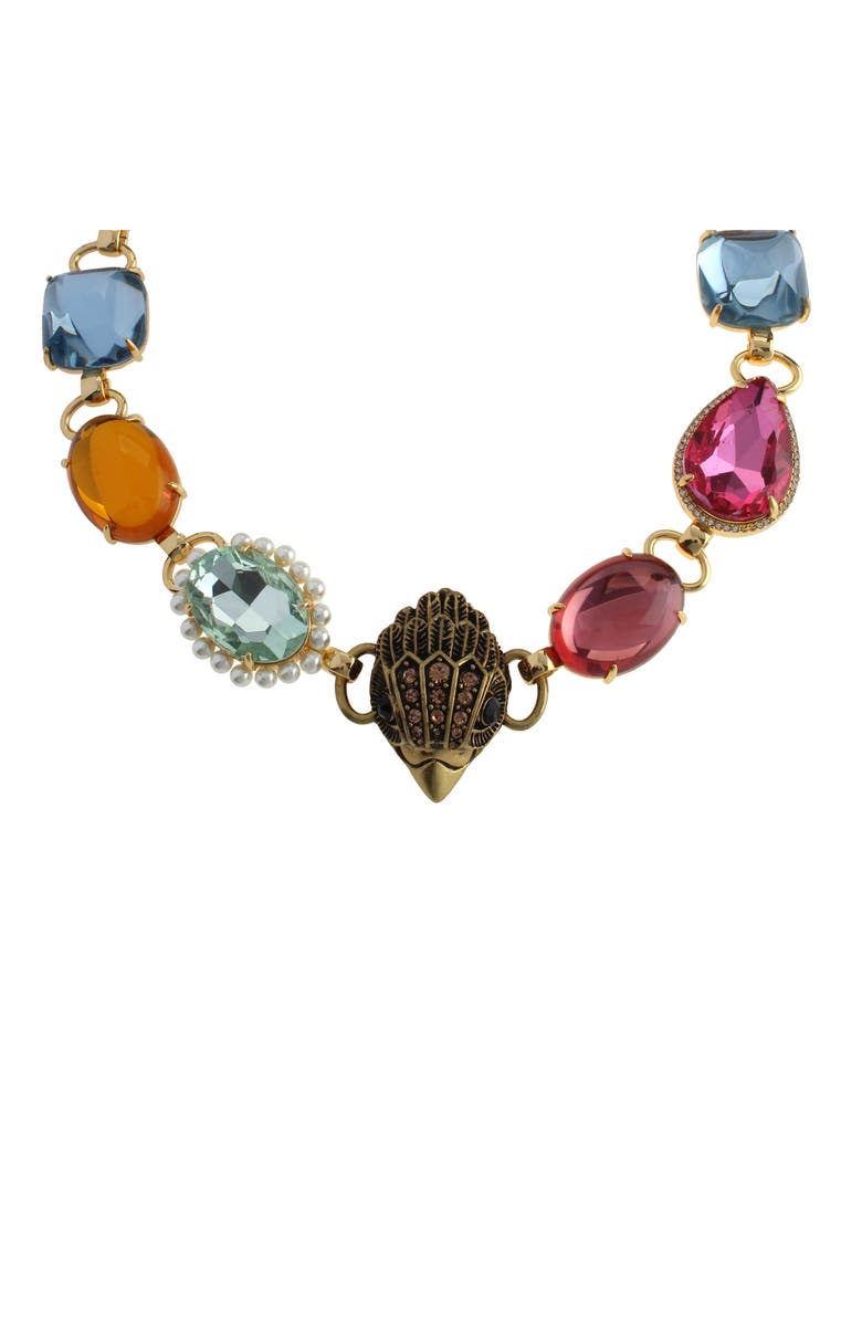 Kurt Geiger London Candy Crystal Collar Necklace, Alternate, color, Gold/ Multi