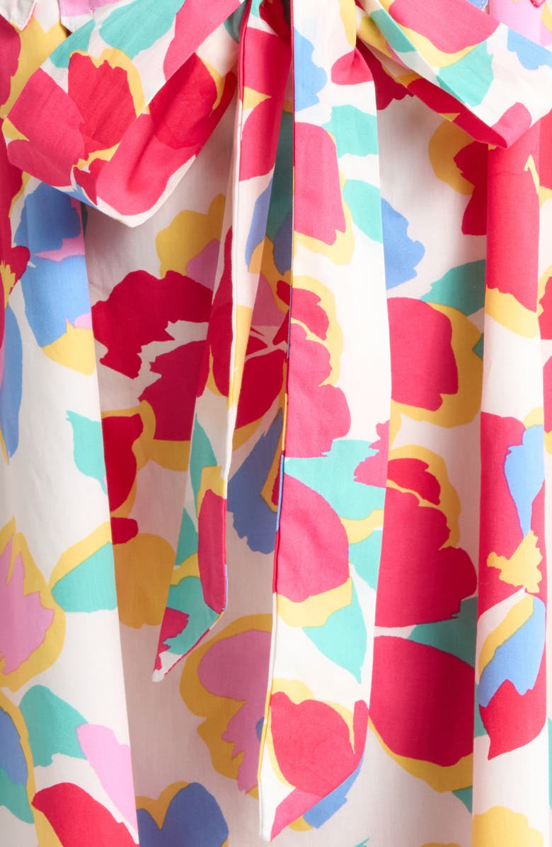 SUGARLIPS Yani Luvi Belted Floral Sleeveless Midi Dress, Alternate, color, Fuchsia-Multi