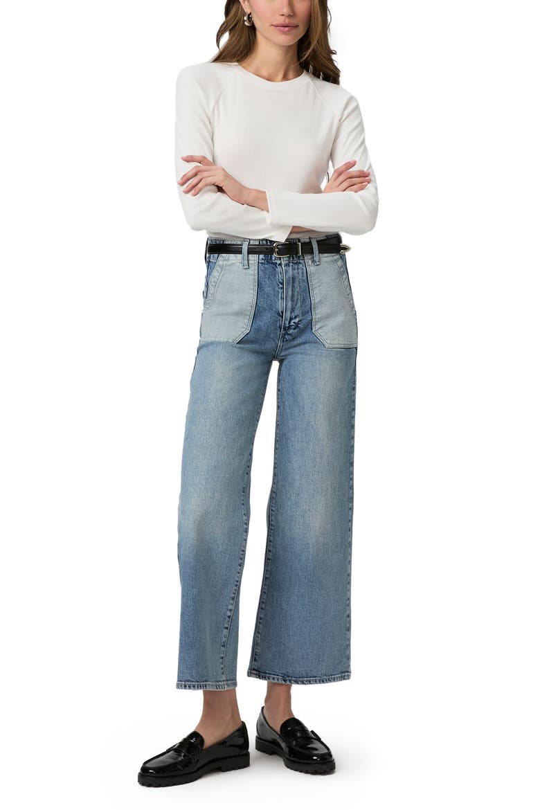 Sasha High Waist Wide Leg Jeans, Alternate, color, SAYLOR DISTRESSED