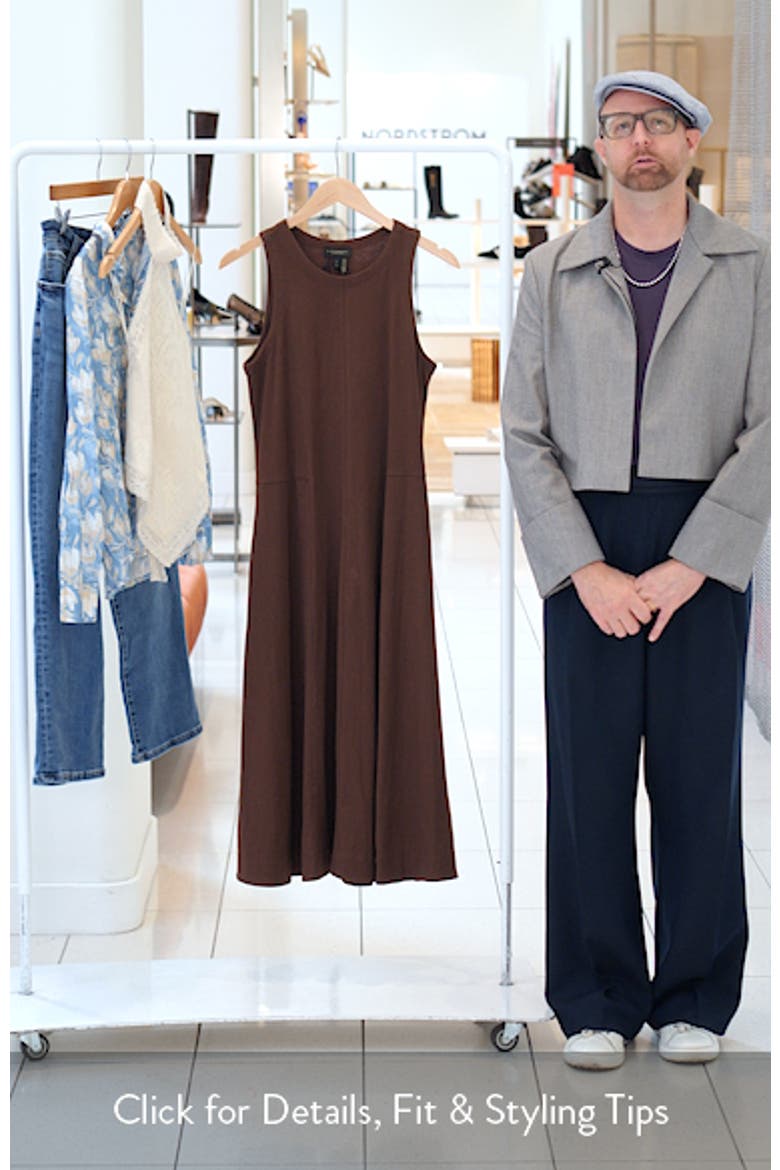 Sleeveless Cotton Jersey Maxi Dress video