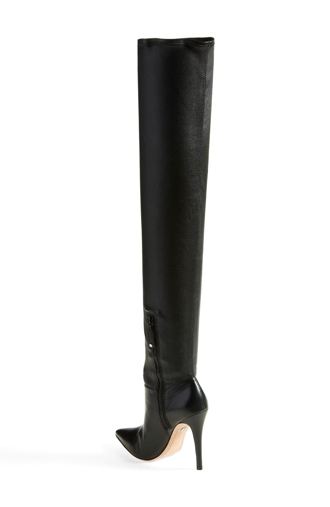 Alice + Olivia 'Dae' Over the Knee Boot, Alternate, color, 