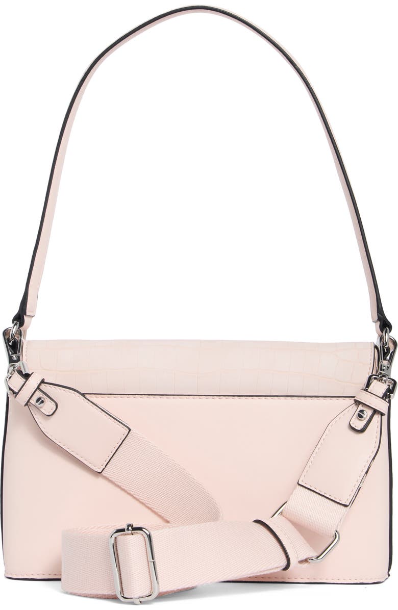 Calvin Klein Alia Croc Embossed Shoulder Bag, Alternate, color, Parfait