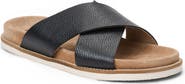 Bruno Magli Edgar Crisscross Leather Slide Sandal