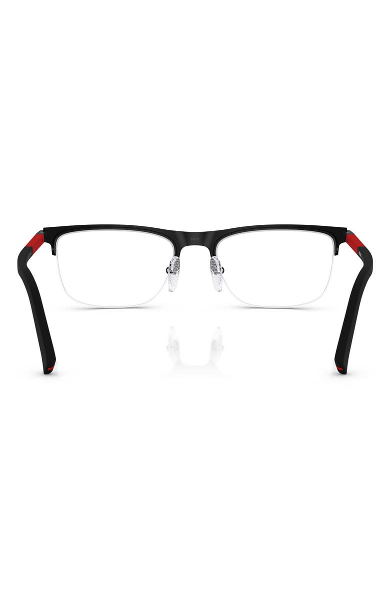 Prada Linea Rossa 53mm Semi Rimless Pillow Optical Glasses, Alternate, color,