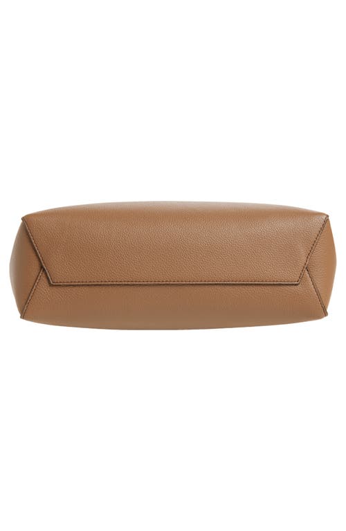 Strathberry Melody Fine Grain Leather Tote In Brown